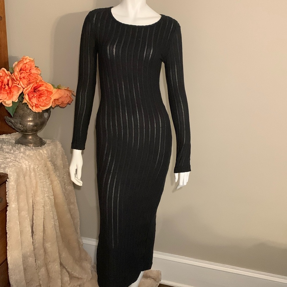 🖤 SHEIN ribbed bodycon dress XS